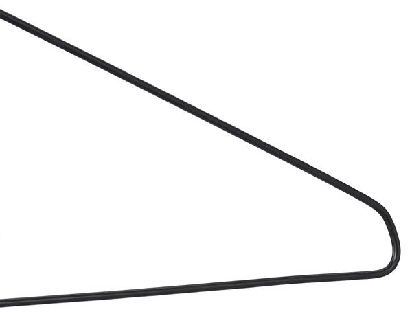 Schwarze Drahtbügel 48er Set Schwarz - Eisen - 41 x 21 x 1 cm