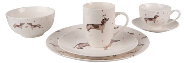 Speiseteller Natural Cosy 38448 Beige - Porzellan - 26 x 2 x 26 cm