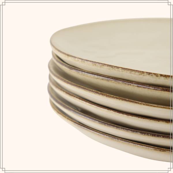 Geschirrset Maple 18er-set Beige - Naturfaser - 27 x 2 x 27 cm