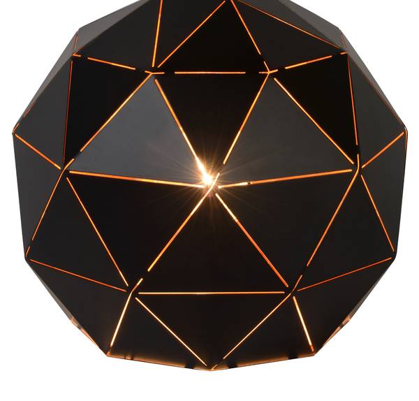 Tischlampe OTONA Schwarz - Stahl - 25 x 22 x 25 cm