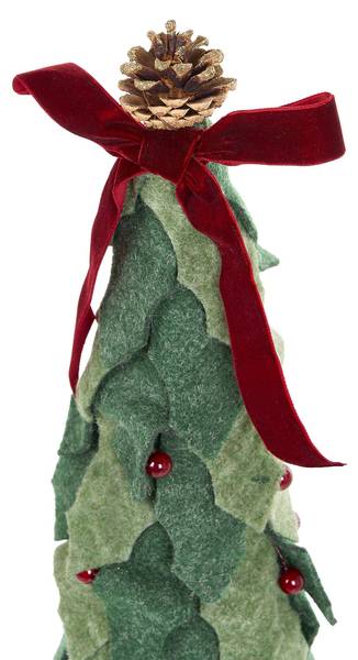 Dekoobjekt SIMONIEMI 2-tlg Braun - Grün - Rot - Naturfaser - 14 x 55 x 10 cm