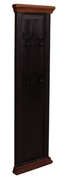 CORSICA Garderobenpaneel Schwarz - Gelb - Mango - 35 x 110 x 8 cm