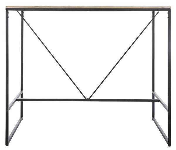 Bar-Esstisch EDENA Braun - Metall - 70 x 98 x 115 cm