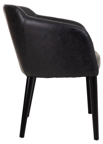 Sessel 4523323438 Schwarz - Massivholz - 62 x 82 x 60 cm