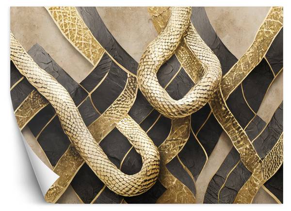 Fototapete Textur Glamour Schlangenhaut 150 x 105 cm
