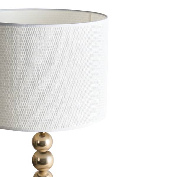 Lampe de table LOKY Laiton - Blanc