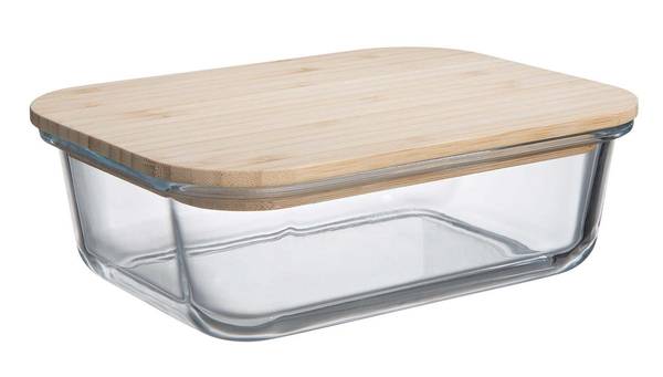 Lunchbox NATURALS Borosilikatglas / Bambus - Transparent / Natur