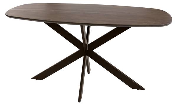Esszimmertisch SOLID Braun - Holz teilmassiv - 150 x 77 x 90 cm