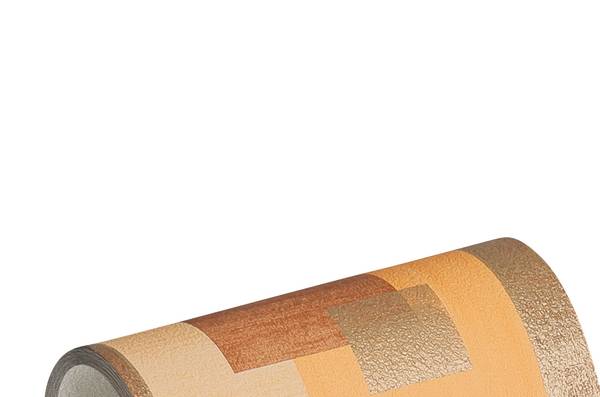 Bordüre 3865 Grafik Optik Struktur Beige - Braun - Gold - Papier - 13 x 500 x 1 cm