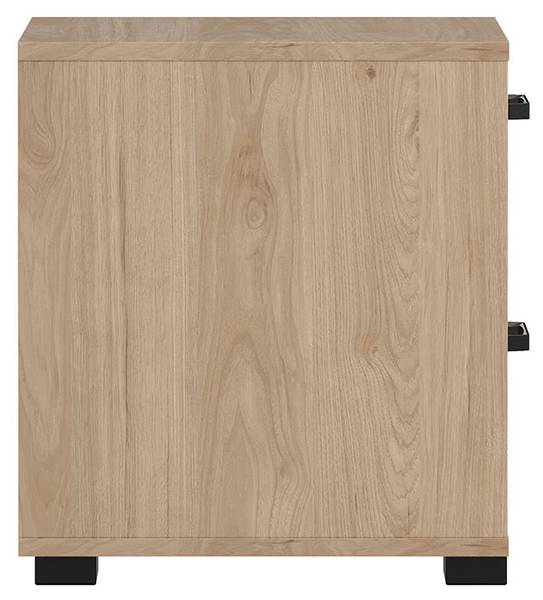 Nachtkastje Sofia bruin - deels massief hout - 41 x 45 x 40 cm