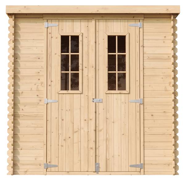 Gartenhaus mit Boden M311C+M311G Beige - Fichte - 200 x 200 x 130 cm