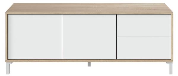Fernsehschrank Alva Braun - Holzwerkstoff - 130 x 47 x 41 cm
