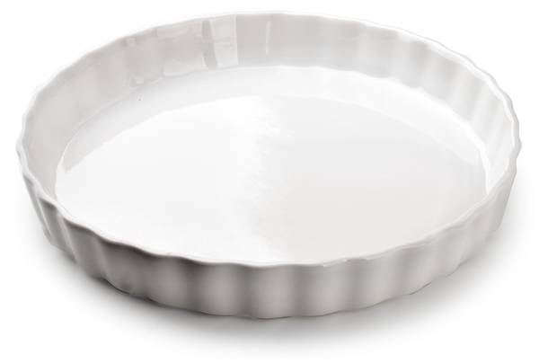 Tortenform BASIC Weiß - Fine Bone China - Porzellan - 26 x 4 x 26 cm