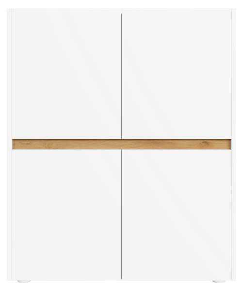 Aktenschrank NATBA40 Ⅳ Weiß - Holzwerkstoff - 90 x 110 x 40 cm