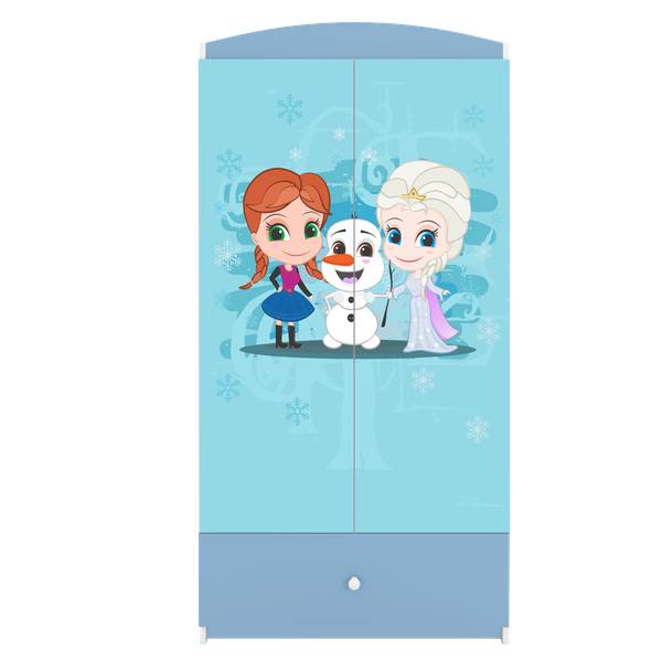 Kinderkleiderschrank Winterschwestern Blau