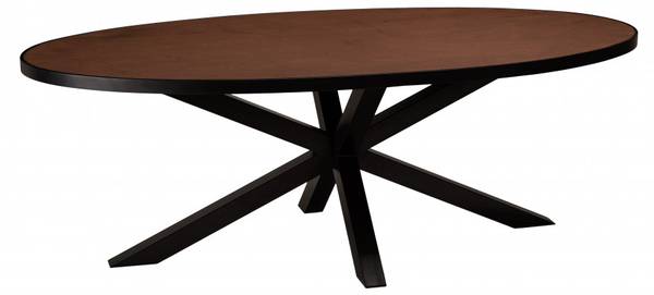 Esstisch BASILE Schwarz - Metall - 110 x 76 x 220 cm