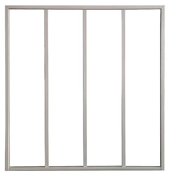 Glaswand BAYVIEW Weiß - Tiefe: 120 cm