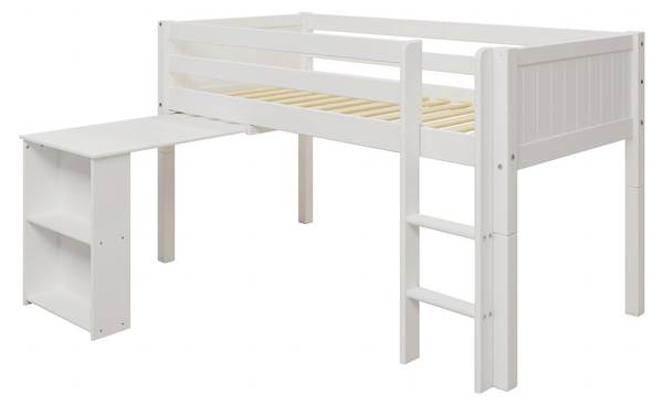 Hochbett Nordic Romantic Weiß - Kiefer - 106 x 118 x 209 cm