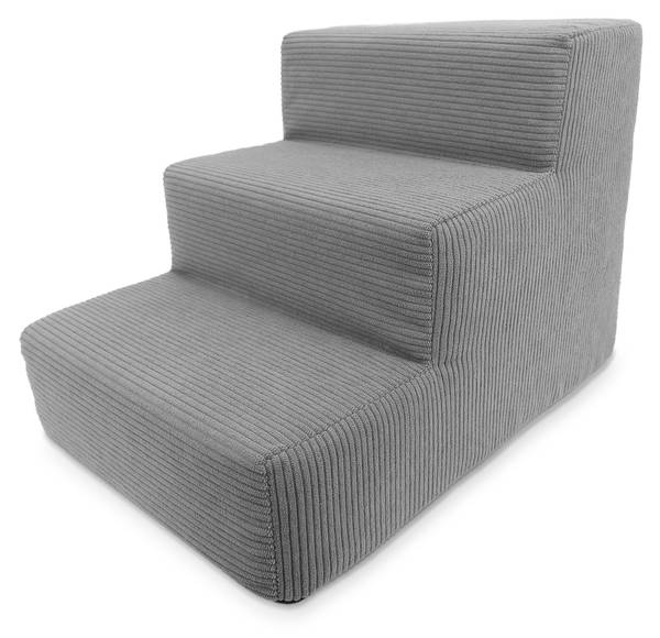 Hundetreppe Cord Grau