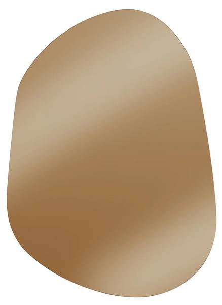 Wandspiegel GUILINO Holz teilmassiv - 50 x 68 x 1 cm
