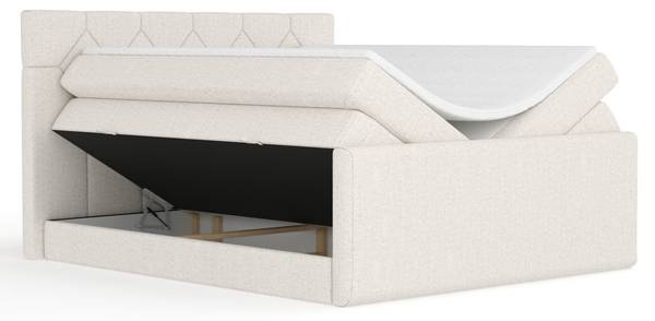 Boxspringbett Toma Beige - Liegefläche Breite: 200 cm