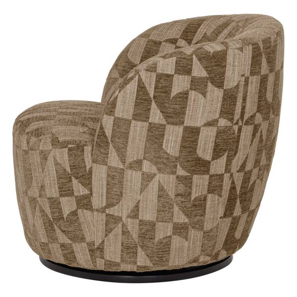Fauteuil pivotant Serra Vert foncé - Vert