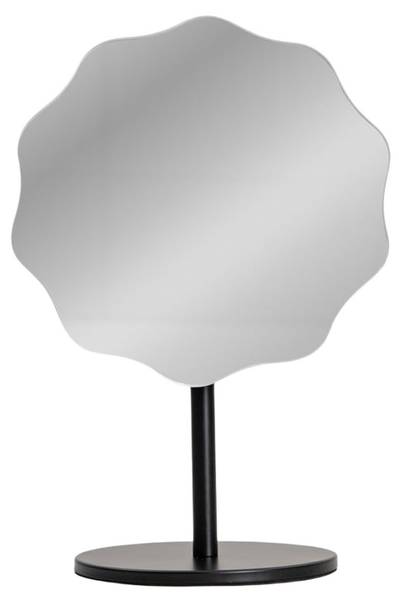 Spiegel SCALLOP Schwarz - Metall - 20 x 30 x 20 cm