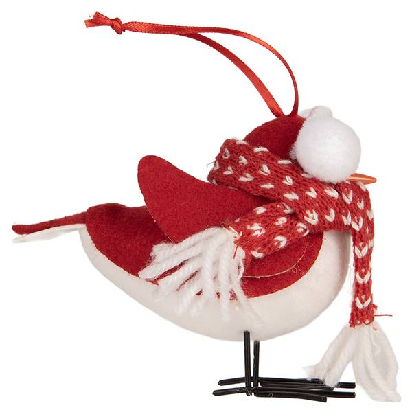 Dekoration Vogel Xmas&Marcus Rot - Kunststoff - 7 x 10 x 12 cm