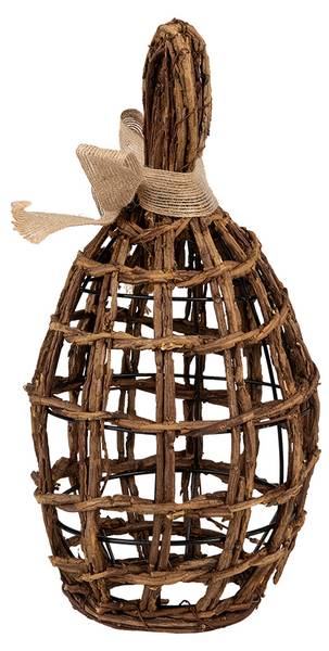 Kaninchen Easter&Charlie Braun - Rattan - 16 x 31 x 16 cm