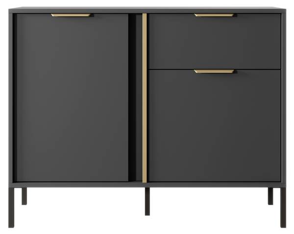 Kommode Hanover I Grau - Holzwerkstoff - 104 x 82 x 40 cm