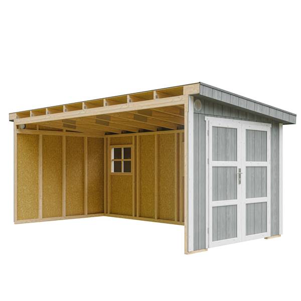 Gartenhaus M940BCS Hellgrau