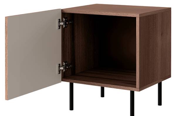 Nachttisch Tacos 2er-Set Braun - Holzwerkstoff - 45 x 53 x 41 cm