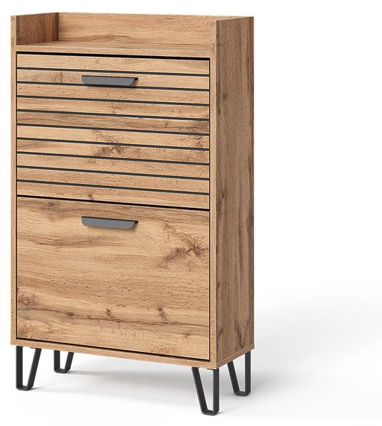 Schuhkipper Amber 55555 Braun - Holzwerkstoff - 60 x 100 x 25 cm