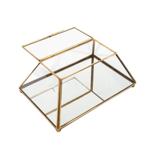 Schmuckaufbewahrung Juna Gold - Metall - 15 x 18 x 26 cm