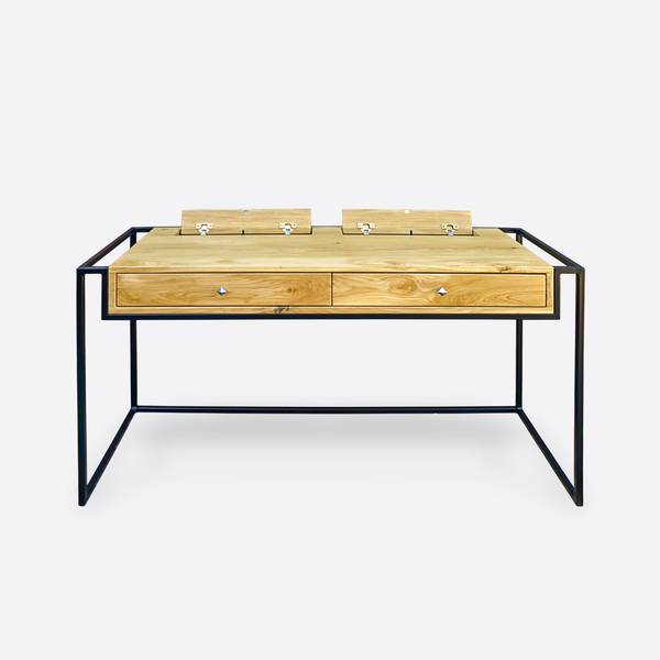Schreibtisch Loft Computertisch KING Braun - Eiche - 140 x 78 x 60 cm