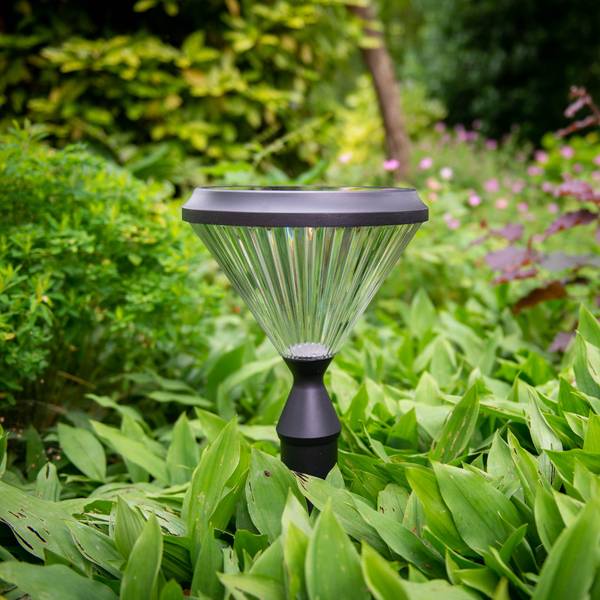 Solar Wandleuchte LED Paris Schwarz - Metall - 26 x 37 x 26 cm