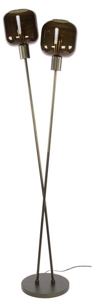 Stehleuchte BRONZA Braun - Glas - 46 x 167 x 30 cm