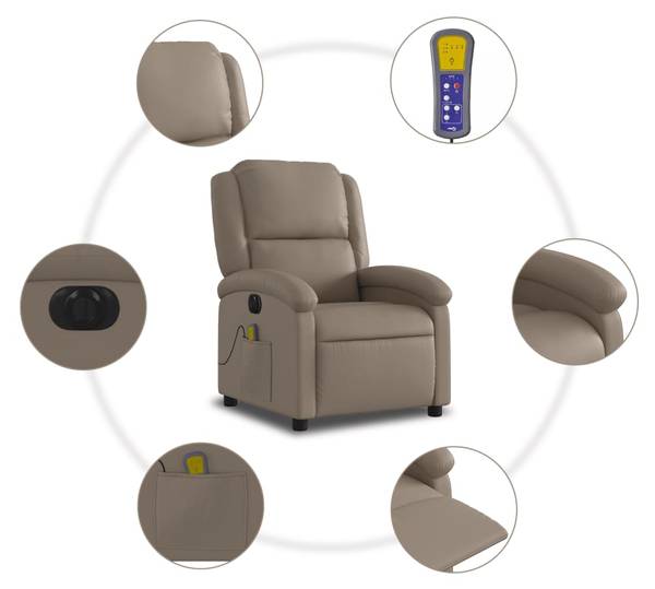 Massagesessel Elektrisch 3032266-4 Braun - Kaffeebraun