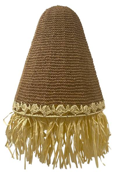 Nur Lampenschirm PALOMA Beige - Naturfaser - 40 x 65 x 40 cm