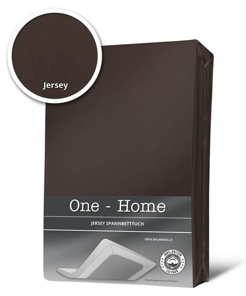 Spannbettlaken Jersey braun 140 x 200 cm kaufen