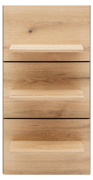Wandboard MATEO Schwarz - Braun - Holzwerkstoff - 50 x 96 x 19 cm