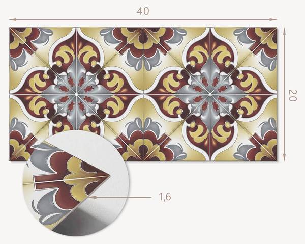 Vinylplatte 00283026 (10er-Set) 40 x 20 cm