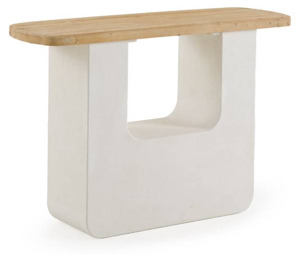Console 11705 wit - polyresin - hars - 38 x 80 x 120 cm