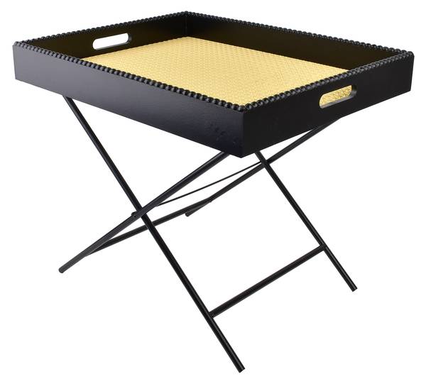 Tisch LAMMY Schwarz - Holzwerkstoff - 38 x 40 x 48 cm
