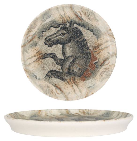 Assiette à desserts Mesopotamia 2 él. Porcelaine - 16 x 2 x 16 cm