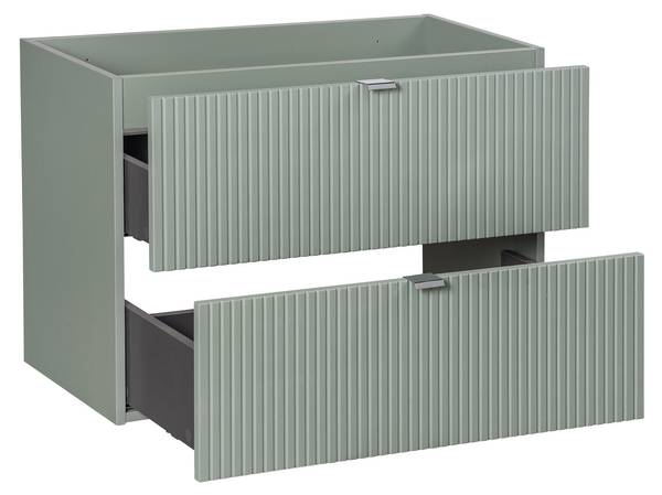 Schrank unter waschbecken LINE CUW80 2D Grün - Melamin - 80 x 57 x 39 cm