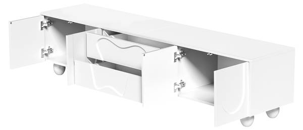 Tv-Lowboard AegisRylor Weiß - Holzwerkstoff - 180 x 42 x 40 cm