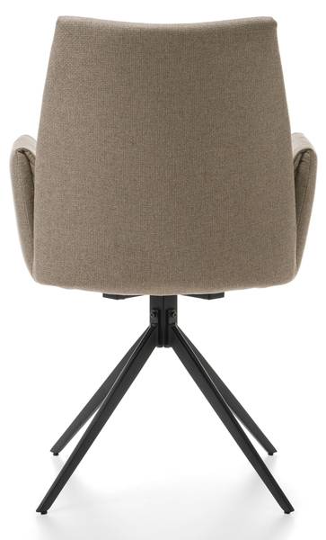 Esszimmerstuhl PRATO BARREL Beige - Hellbraun