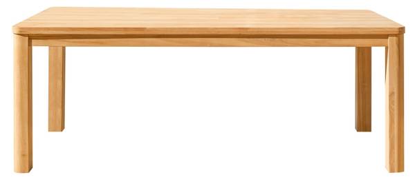 Gartentisch Leon Beige - Teakholz - 204 x 76 x 102 cm
