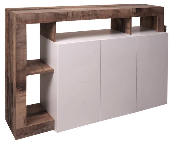 Kommode Americano Weiß - Holzwerkstoff - 146 x 93 x 42 cm